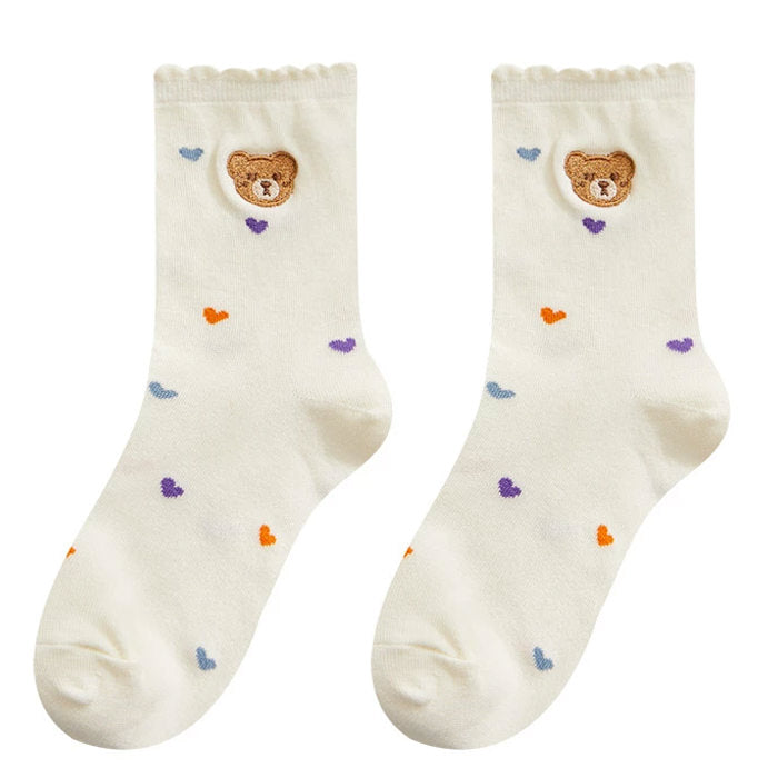 Cutie Embroidered Socks