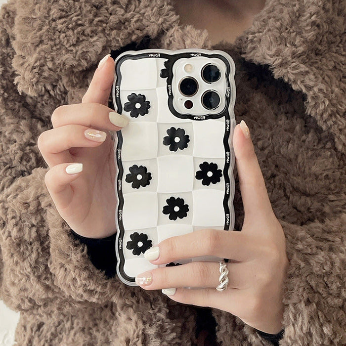 Daisies Plaid iPhone Case