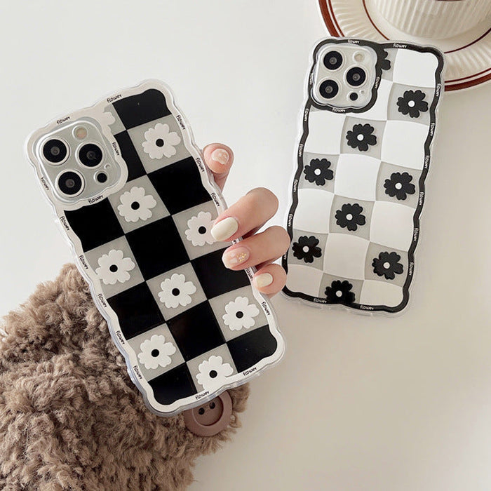 Daisies Plaid iPhone Case