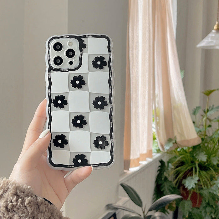 Daisies Plaid iPhone Case