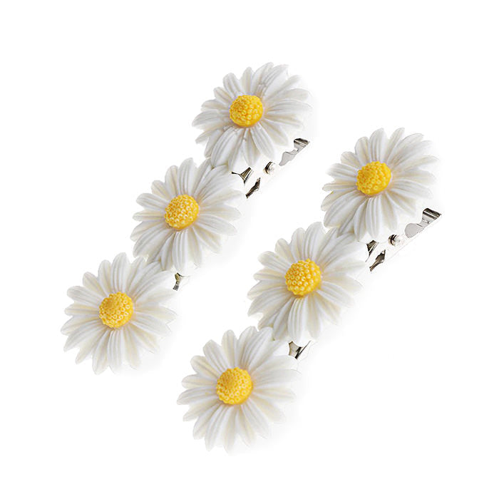 Daisy Hair Clips Set