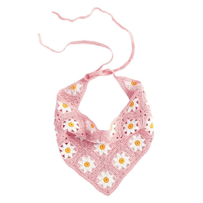 Daisy Сrochet Hair Scarf