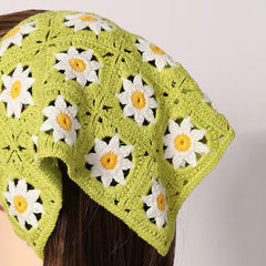 Daisy Сrochet Hair Scarf