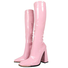 Danish Pastel Aesthetic Vinyl Boots