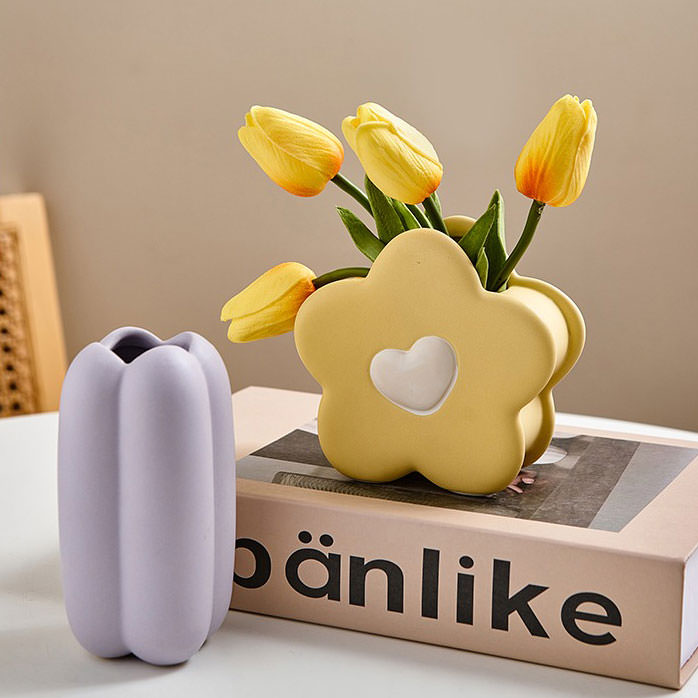 Danish Pastel Ceramic Flower Vase