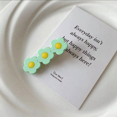 Danish Pastel Flower Hair Clips Set