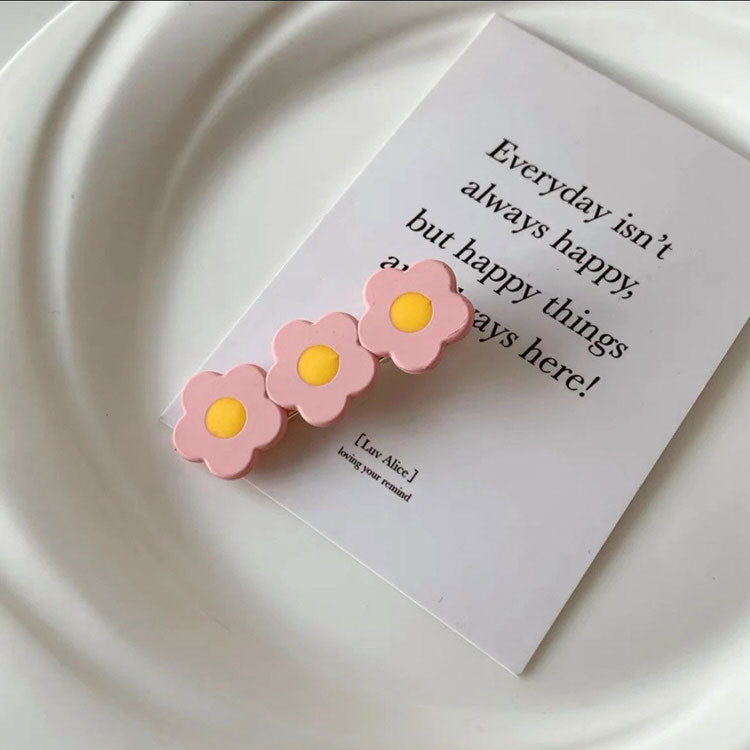 Danish Pastel Flower Hair Clips Set