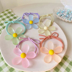 Danish Pastel Flower Hair Tie Set