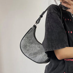 Dark Washed Hobo Bag