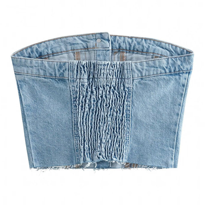 Denim Corset Top