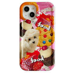 Dog & Desserts iPhone Case