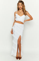 Dolly White Maxi Skirt