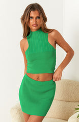 Dominica Green Knit Tank
