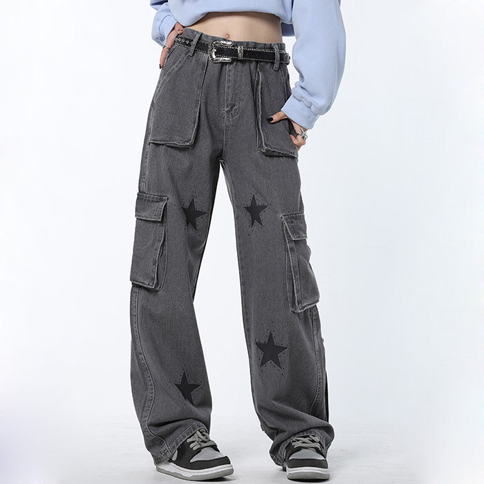 Downtown Girl Star Baggy Jeans