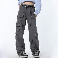 Downtown Girl Star Baggy Jeans