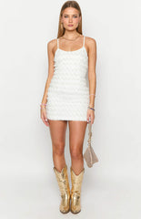 Este White Mini Dress