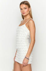 Este White Mini Dress