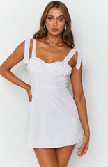 First Kiss Mini Dress White