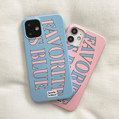 Favorite Is Blue iPhone Case