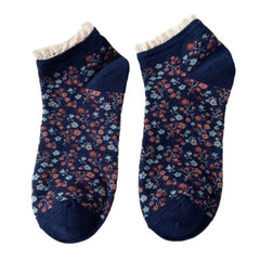 Floral Ruffle Socks