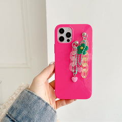 Flower Arcylic Chain iPhone Case