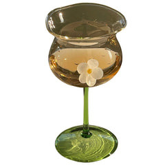 Flower-Designed Asymmetric Aesthetic Glass