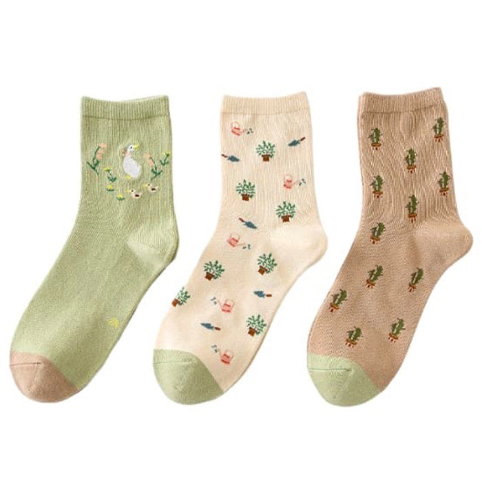 Garden Girl Aesthetic Pack Socks