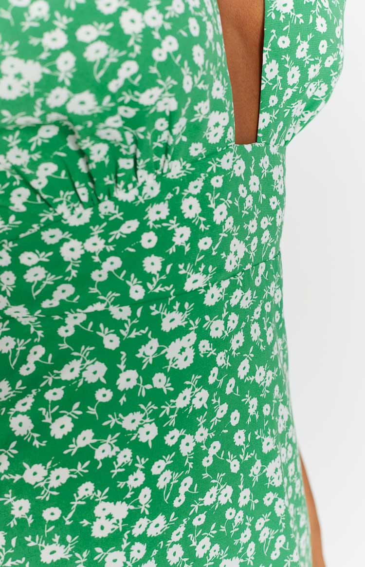 Glow Girl Green Mini Dress