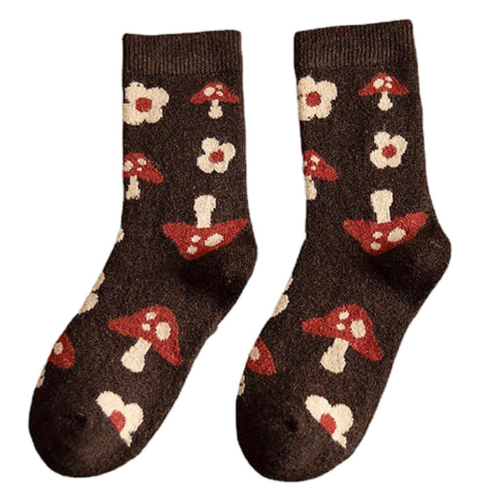 Goblincore Mushroom Socks