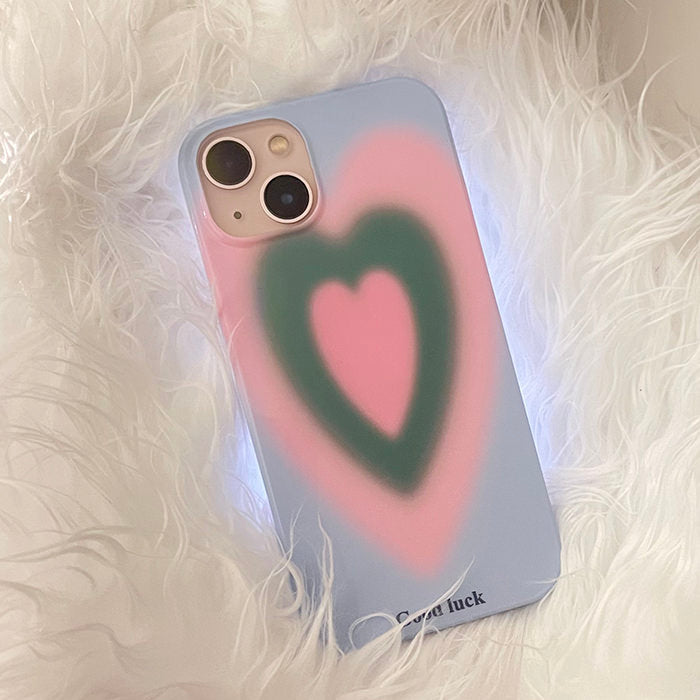 Gradient Heart iPhone Case