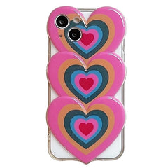 Gradient Hearts iPhone Case