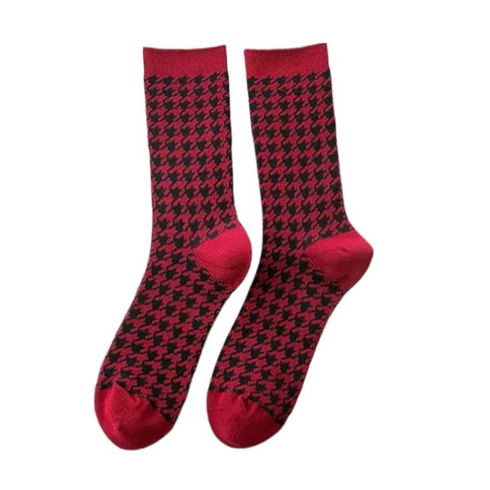 Grandma Houndstooth Socks