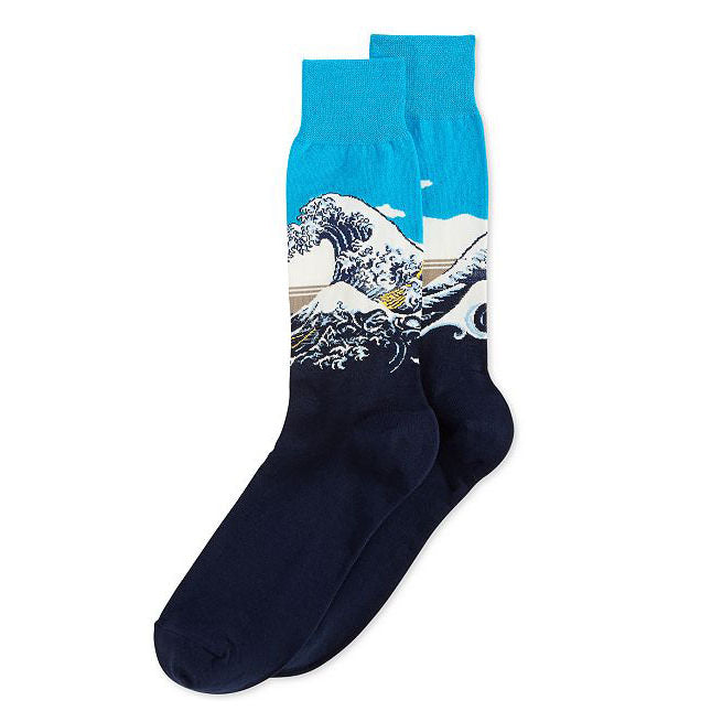 Great Wave off Kanagawa Socks