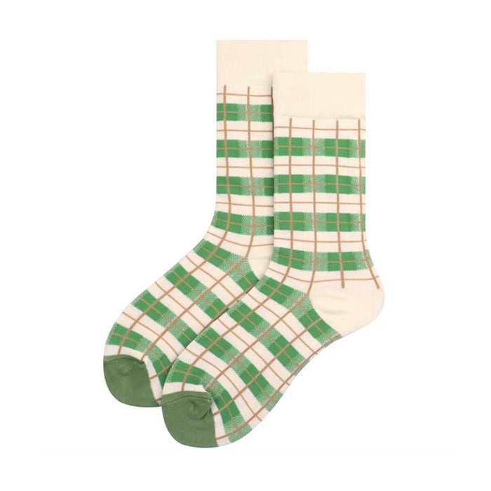 Green Aesthetic Crew Socks