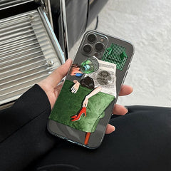 Green Sofa iPhone Case