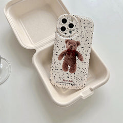 Grunge Bear iPhone Case