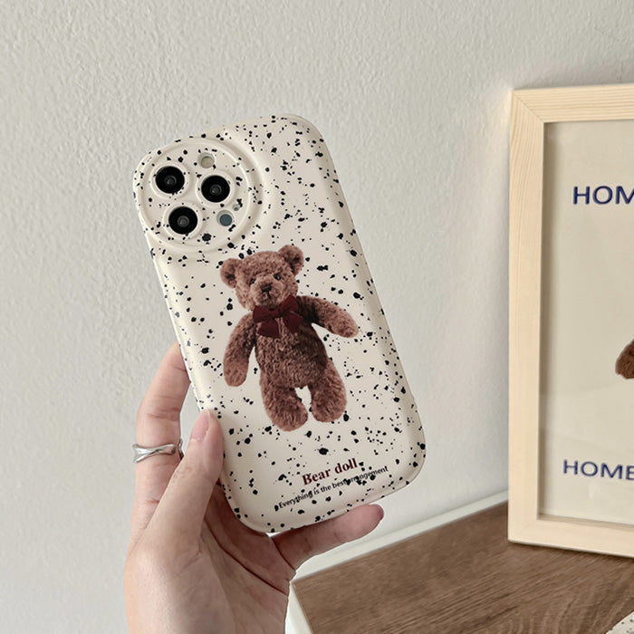 Grunge Bear iPhone Case