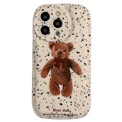 Grunge Bear iPhone Case