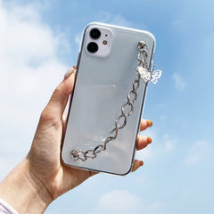 Grunge Butterfly Chain iPhone Case