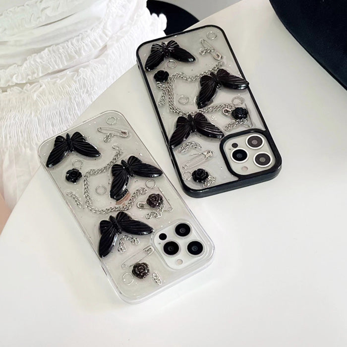 Grunge Butterfly iPhone Case