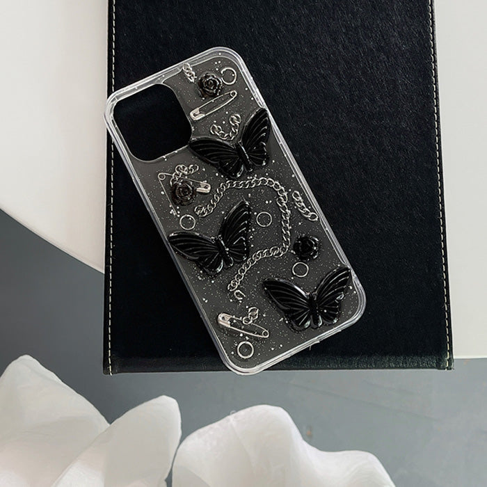 Grunge Butterfly iPhone Case