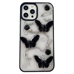 Grunge Butterfly iPhone Case