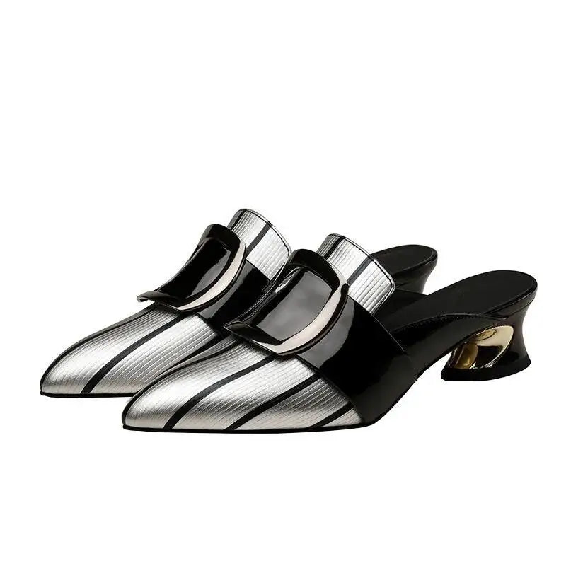 Platform Low Heel Pumps