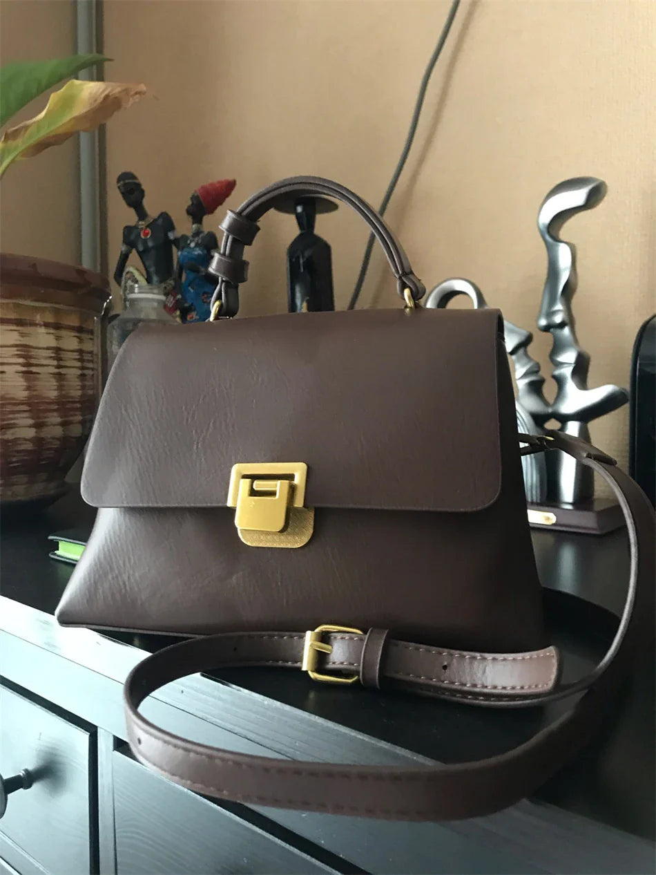 Vintage PU Leather Mini Shoulder Bag