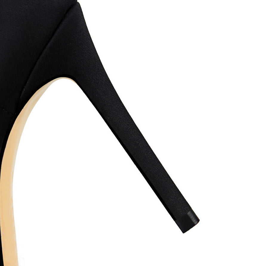 Lycra Stretch Ankle Boots