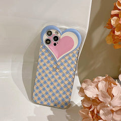 Heart Argyle iPhone Case