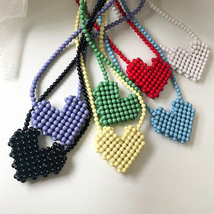 Heart Beaded Handbag