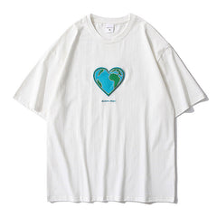 Heart Earth Embroidered Tee