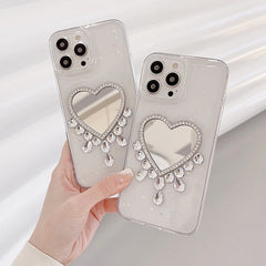 Heart Rhinestone iPhone Case