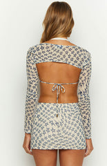 High Volume Star Print Top and Bolero